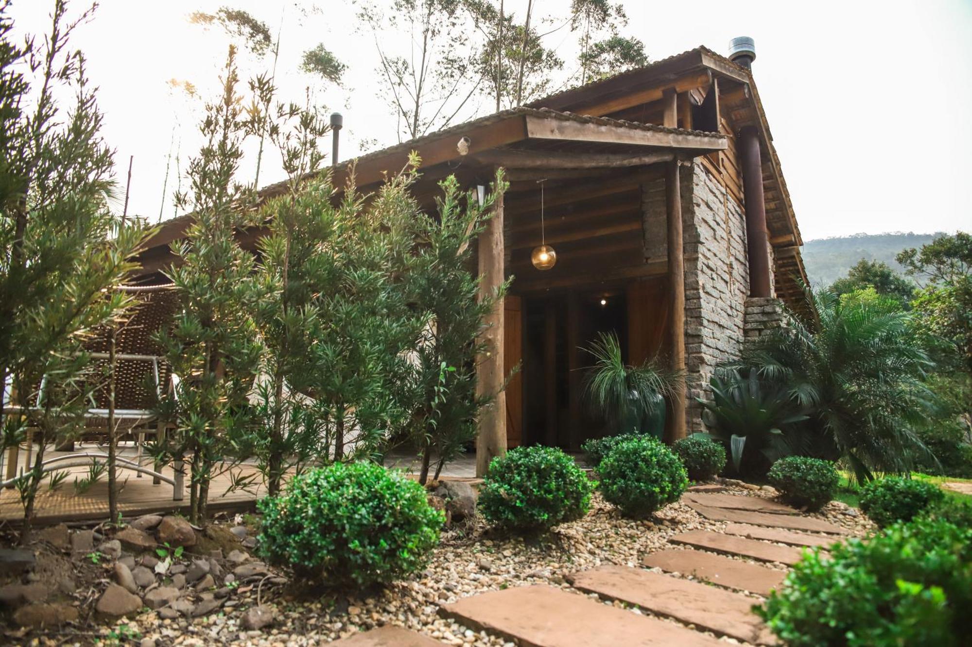 Chale Casa De Pedra, Vivenda Serra Velha, Chales De Montanha Timbe do Sul Eksteriør bilde